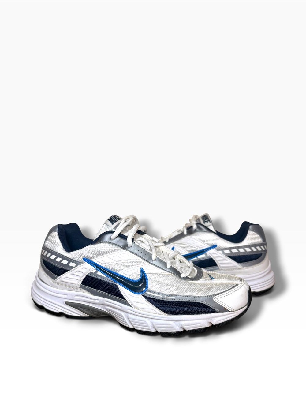 Nike Initiator White Metallic Cool Grey Obsidian Sneakers Running Shoes